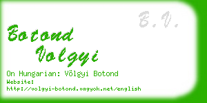 botond volgyi business card